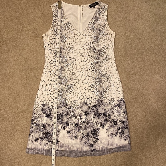 Papillon V-Neck Sleeveless Summer Dress with full lace overlay - Picture 5 of 8